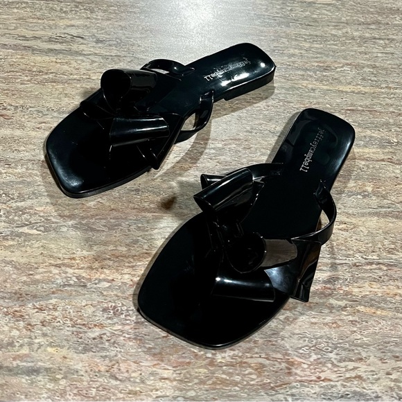 Jeffrey Campbell jelly thong sandals with bow - Picture 5 of 8